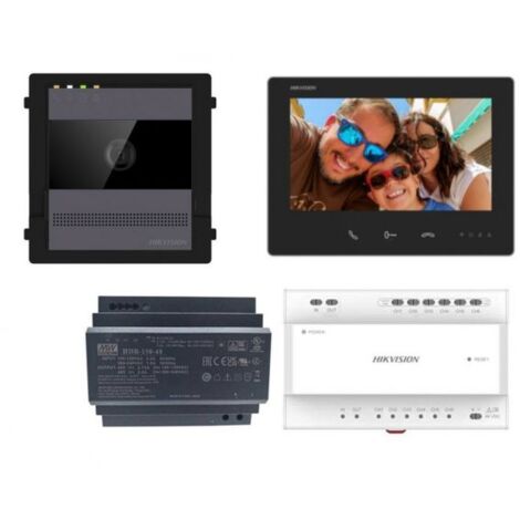 Kit videocitofono villa monofamiliare 2 fili Hikvision Monitor 7 pollici smart wifi p2p