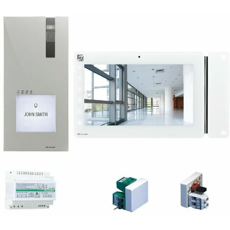 Kit vidéophone QUADRA avec platine de rue et moniteur MAXI 7 pouces.- COMELIT -