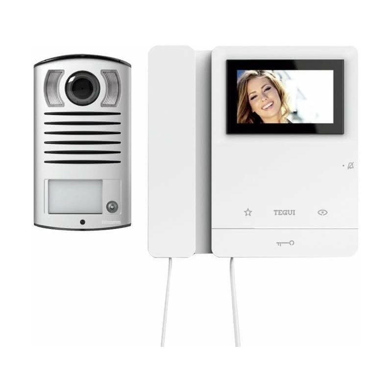 

Kit Videoportero superficie 2 hilos Linea 2000 (2 viviendas) y monitor Serie 8 378122 - Tegui