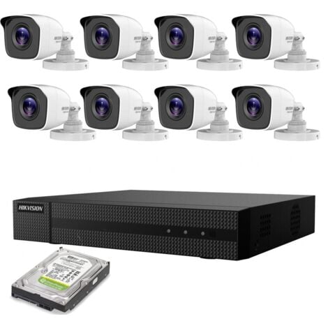 KIT VIDEOSORVEGLIANZA 8 TELECAMERE HIKVISION 5 MPX DVR 8 CANALI 4K HD 2TB