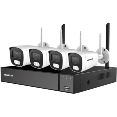 KIT Videosorveglianza Comelit WI-FI NVR 8 canali e 4 bullet WIKIT004S05NA