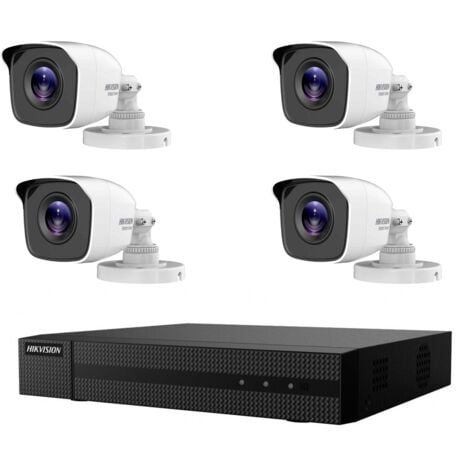 KIT VIDEOSORVEGLIANZA HIKVISION 4 TELECAMERE IP POE 2 MPX COLORVU