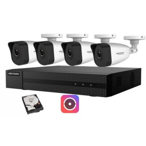 Kit Videosorveglianza HikVision 4MPX 4k 4 canali IP NVR POE