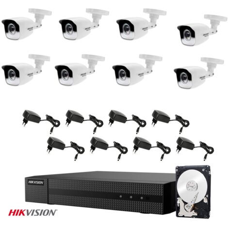 KIT VIDEOSORVEGLIANZA HIKVISION 8 TELECAMERE 1 MPX HD 1 TB
