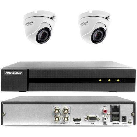 KIT VIDEOSORVEGLIANZA HIKVISION CLOUD DVR 4 CANALI 2 TELECAMERE 4MP HD 1 TB