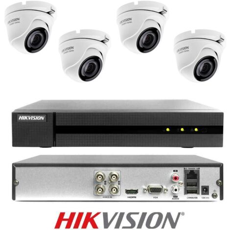 KIT VIDEOSORVEGLIANZA HIKVISION CLOUD DVR 4 CANALI 4 TELECAMERE 4MP 2 TB