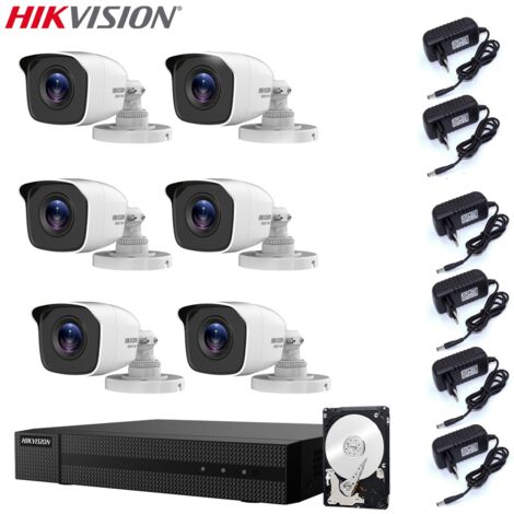 KIT VIDEOSORVEGLIANZA HIKVISION DVR 8 CANALI 6 TELECAMERE 4 MPX HD 1TB