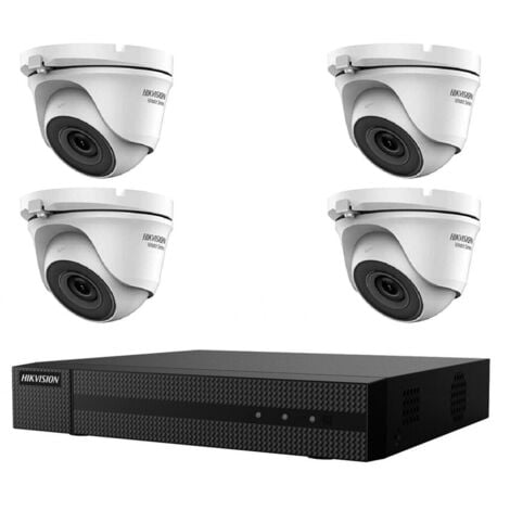 KIT VIDEOSORVEGLIANZA IP POE 4 TELECAMERE HIKVISION 4 MPX 4K