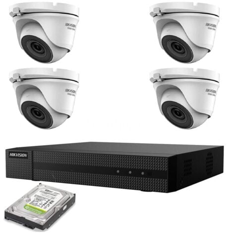 KIT VIDEOSORVEGLIANZA IP POE 4 TELECAMERE HIKVISION 4 MPX 4K HD 1TB