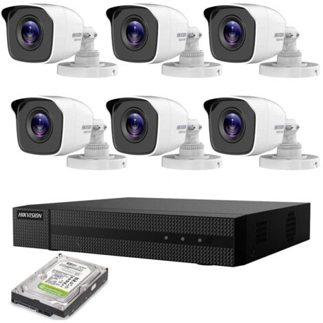 KIT VIDEOSORVEGLIANZA IP POE 6 TELECAMERE HIKVISION 4 MPX 4K HD 1TB