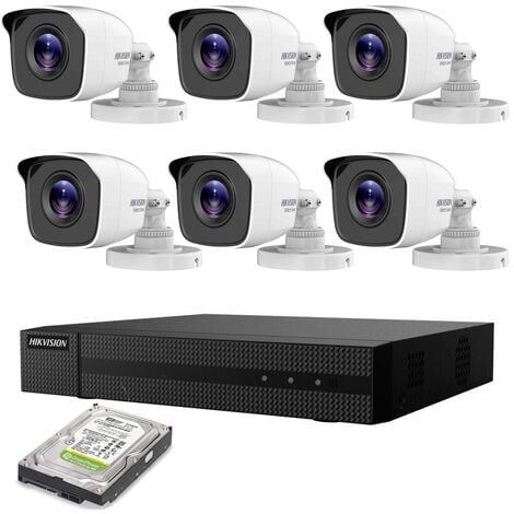 KIT VIDEOSORVEGLIANZA IP POE 6 TELECAMERE HIKVISION 4 MPX 4K HD 2TB