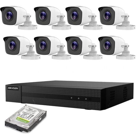 KIT VIDEOSORVEGLIANZA IP POE 8 TELECAMERE HIKVISION 4 MPX 4K HD 2TB