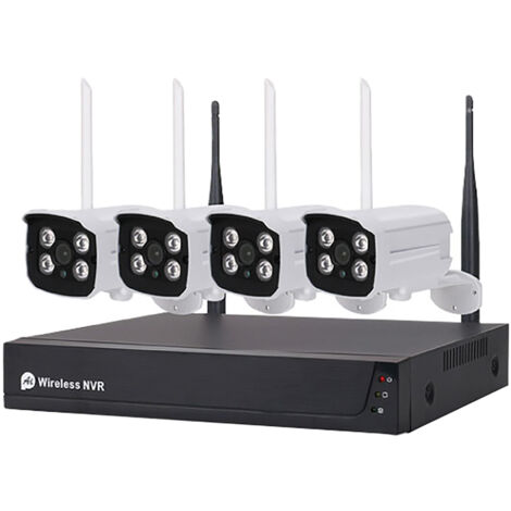KIT VIDEOSORVEGLIANZA WIRELESS '455050' NVR wireless + 4 telecamere 3 MPX  - PROXE
