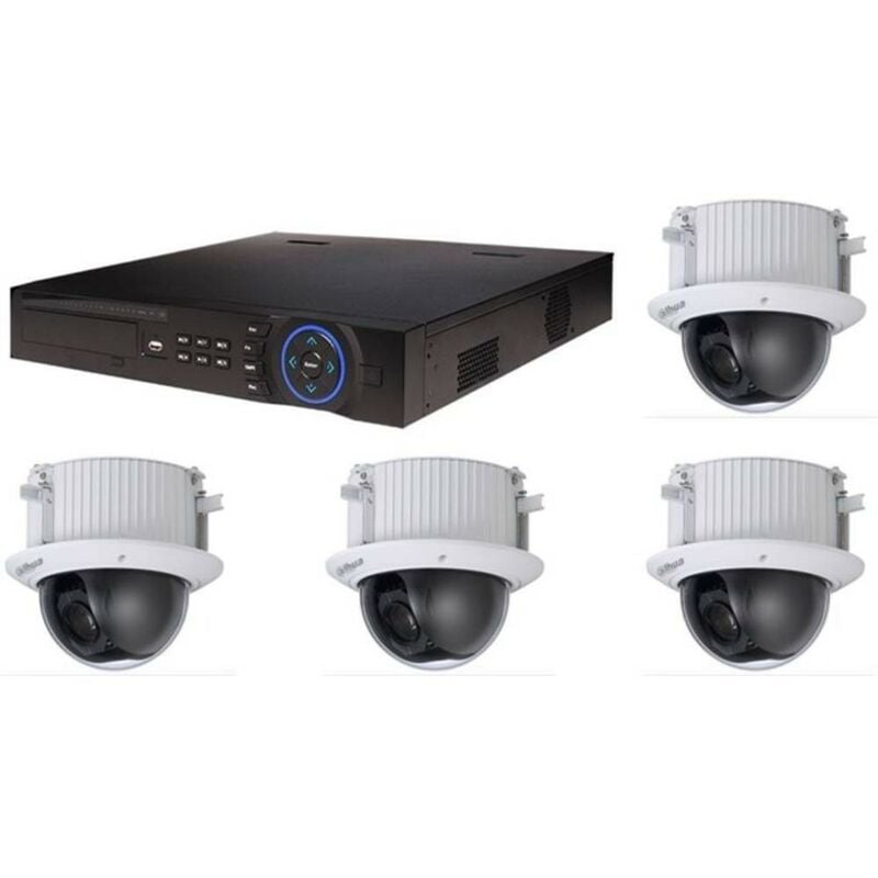 Dahua - Kit Vidéosurveillance Enregistreur dvr et 4 Caméras Dôme Analogiques hdcvi