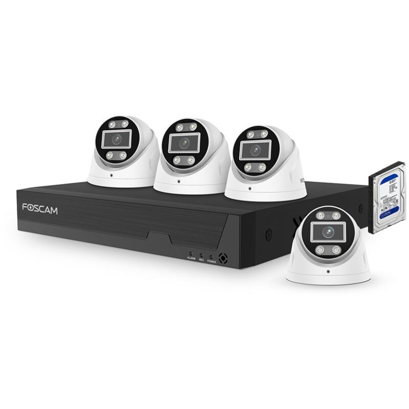 Foscam - Kit vidéosurveillance ip 4 caméras FNA108E-T4-2T