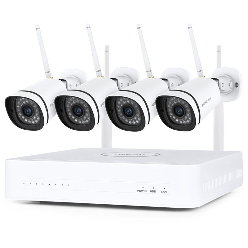 Foscam - Kit vidéosurveillance Wifi nvr 4 caméras