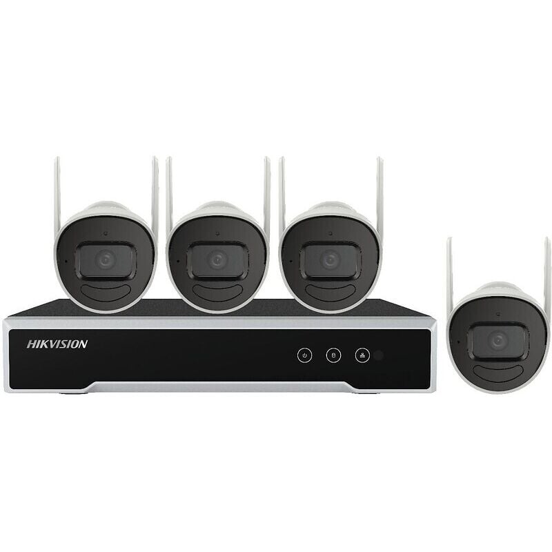 Hikvision - Kit vidéosurveillance Wifi 4 caméras dôme NK42W1H-1T - hik Vision