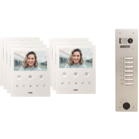Kit visiophone 1 rangée avec 7 écrans URMET Collectif