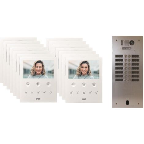 Kit visiophone 2 rangées avec 14 écrans URMET Collectif