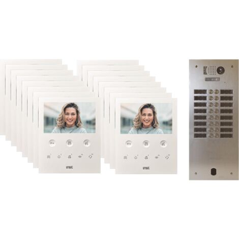 Kit visiophone 2 rangées avec 16 écrans URMET Collectif