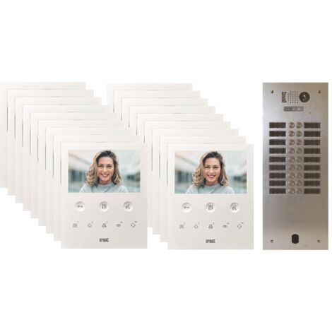 Kit visiophone 2 rangées avec 18 écrans URMET Collectif