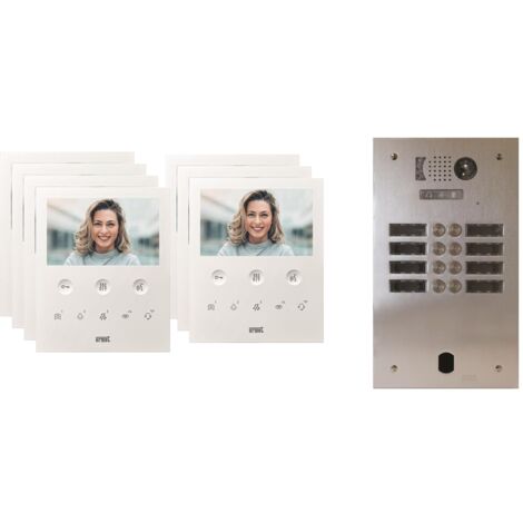 Kit visiophone 2 rangées avec 7 écrans URMET Collectif