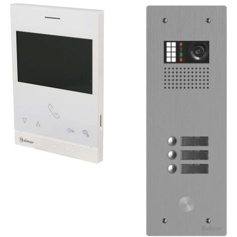 Kit visiophone collectif avec 3 écrans 1 rangée GOLMAR G2+