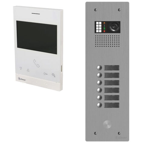 Kit visiophone collectif avec 5 écrans 1 rangée GOLMAR G2+