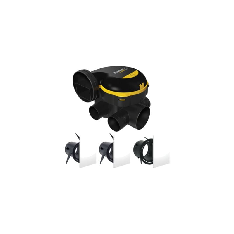 Aldes - Kit vmc simple flux autoréglable + interrupteur inverseur + gaines - EasyHOME auto colorline 11026033KIT