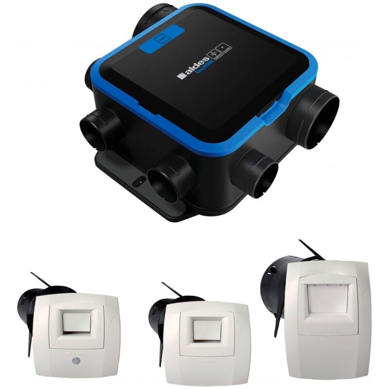 Aldes - Kit vmc simple flux EasyHOME Hygroréglable Compact +