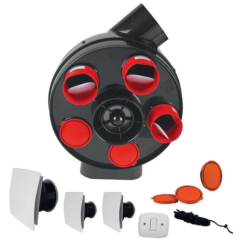 Vortice - Kit vmc simple flux hygrovariable Penta hcs bouches design carrées