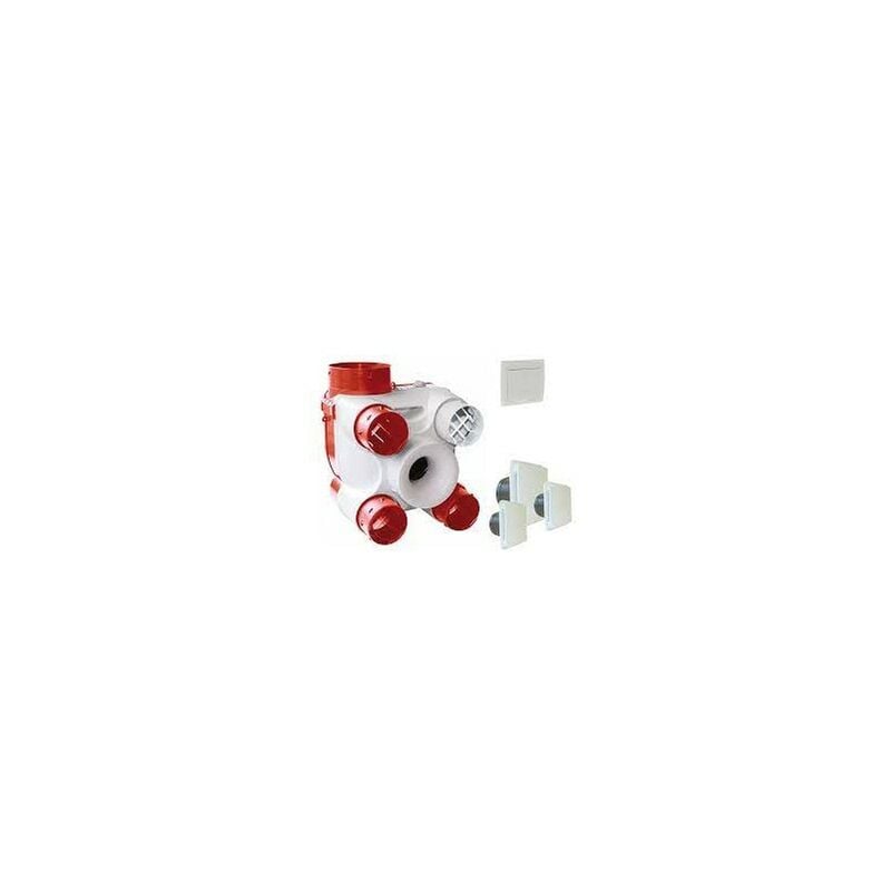 Kit VMC simple flux autoréglable + interrupteur inverseur - Deco DHU K S&P UNELVENT - 603116BP