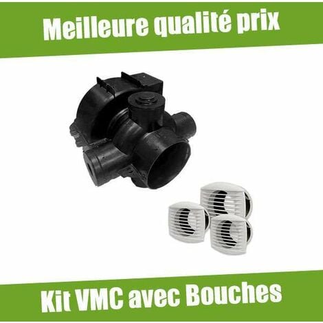 Kit vmc simple flux 3 bouches-auto deco- unelvent - 604141