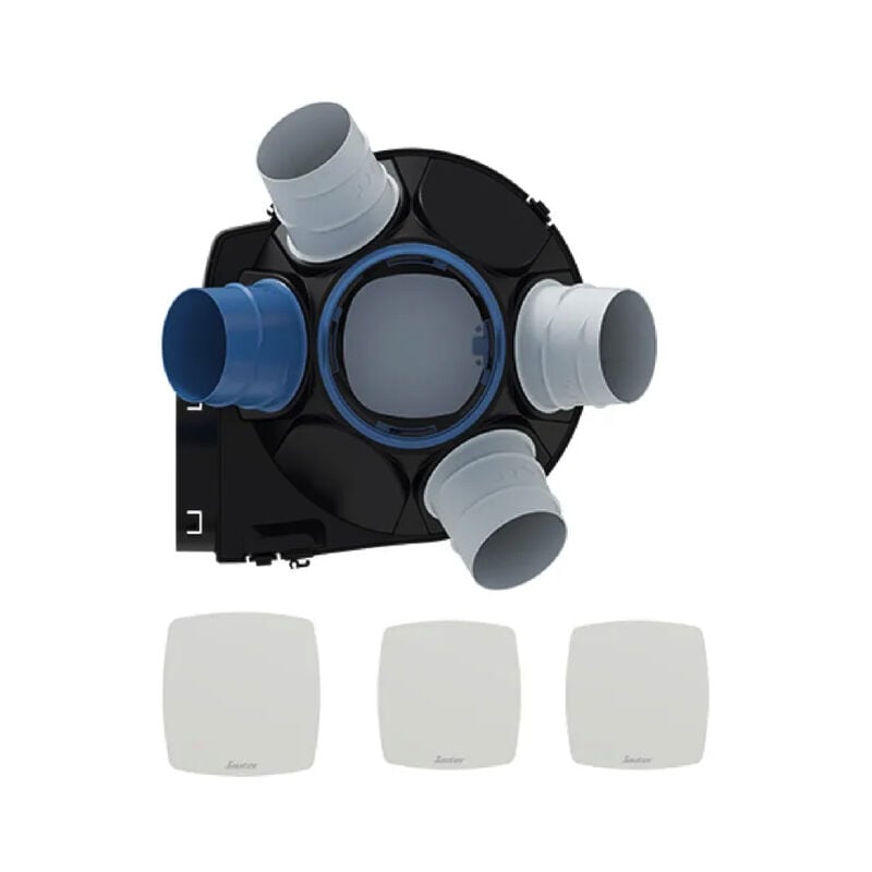 Sauter - Kit vmc simple flux autoréglable à détection d'humidité Agalina