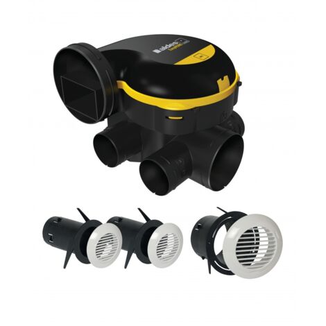 Kit vmc simple flux easyhome auto + grilles de ventilation bip - 11026032 - ALDES