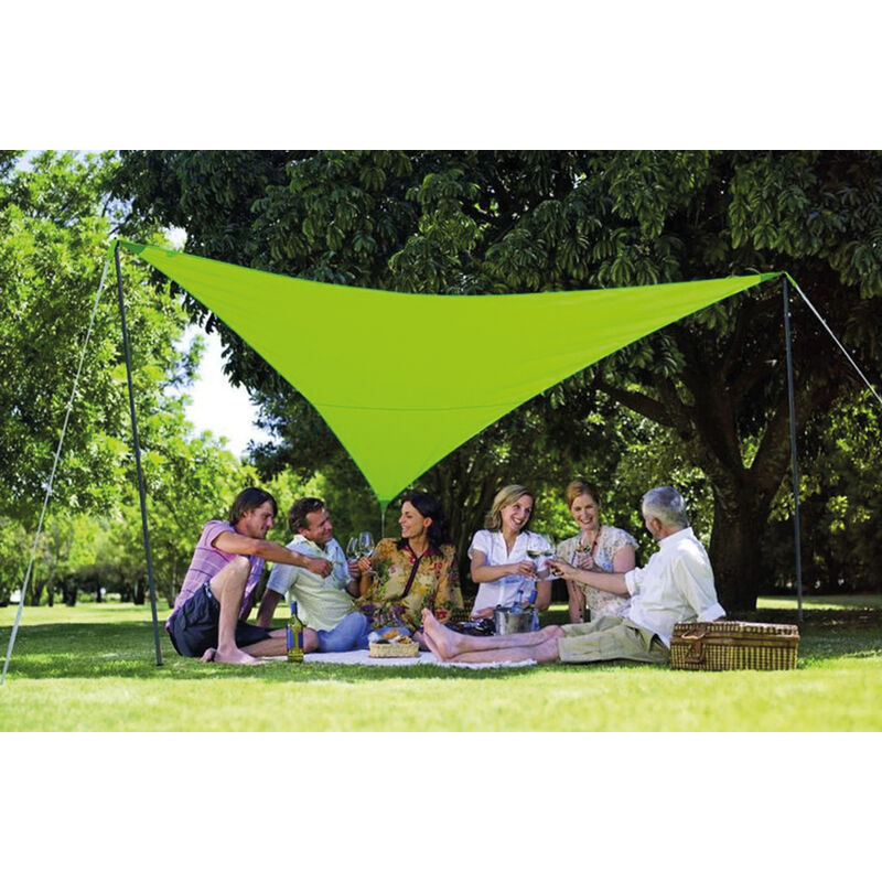 Jardiline - Pack voile d'ombrage triangulaire Camping Serenity 3,6m vert VK360S vert - Vert