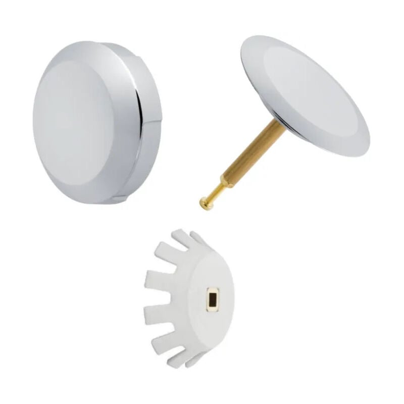 Kit volant plus clapet pour vidage baignoire automatique Geberit chromé