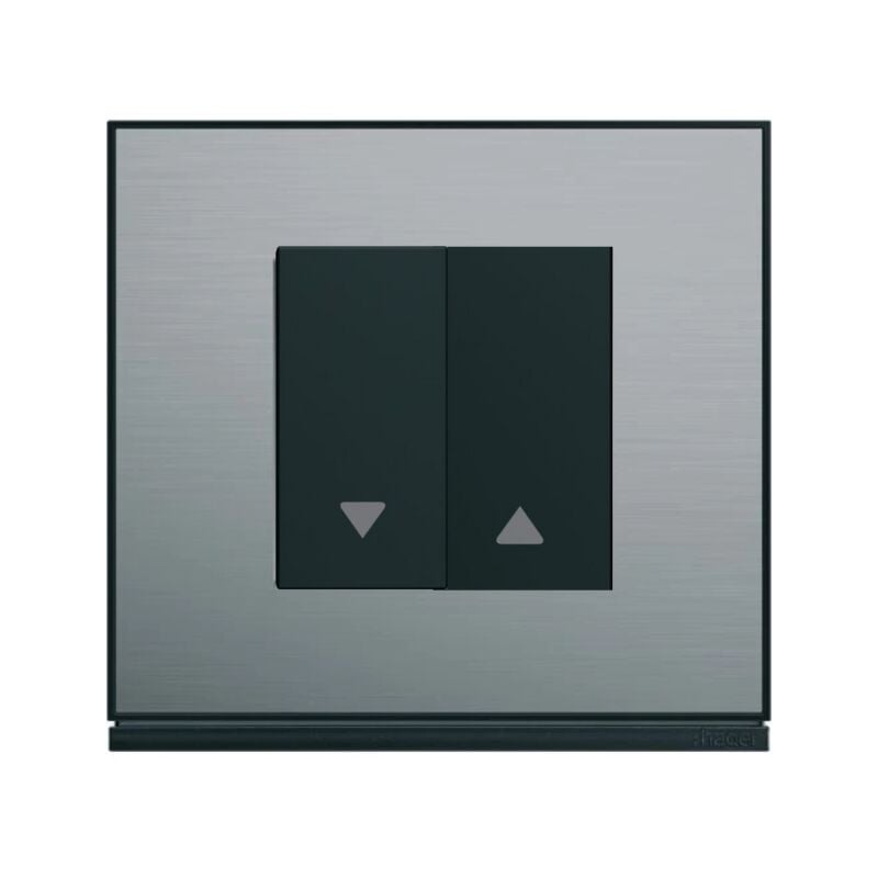 Hager - kit volet roulant gallery finition acier noir gal-intvol-aci-n
