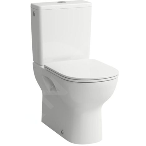 Kit WC suspendu LUA profond 360x650mm sortie verticale blanc
