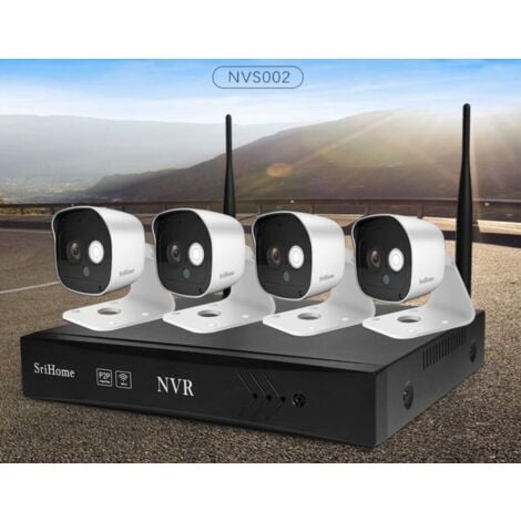 Kit wifi Sricam Italia NVS002 2 Megapixel H265 APP SriHome con AUDIO a 2 vie