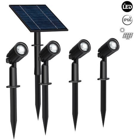 Spot led avec panneau solaire et batterie 3000mAh forte puissance - Orno