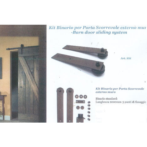 KIT CARRELLO GECO Geko Kg 100 Per Porte Scorrevoli Porta Scorrevole Legno  EUR 28,75 - PicClick IT