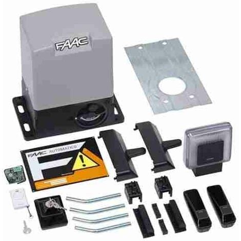 Kit X Cancelli Scorrevoli 230v Delta 3 Faac 5630445 + 6 M Cremagliera Zincata