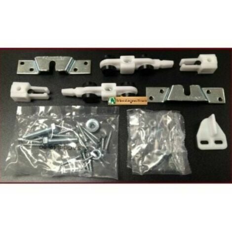 Kit x Porta Scorrevole Binario PiÃ¹ Carrelli Kg 40 o 80, Binario 190 - 230 - 300