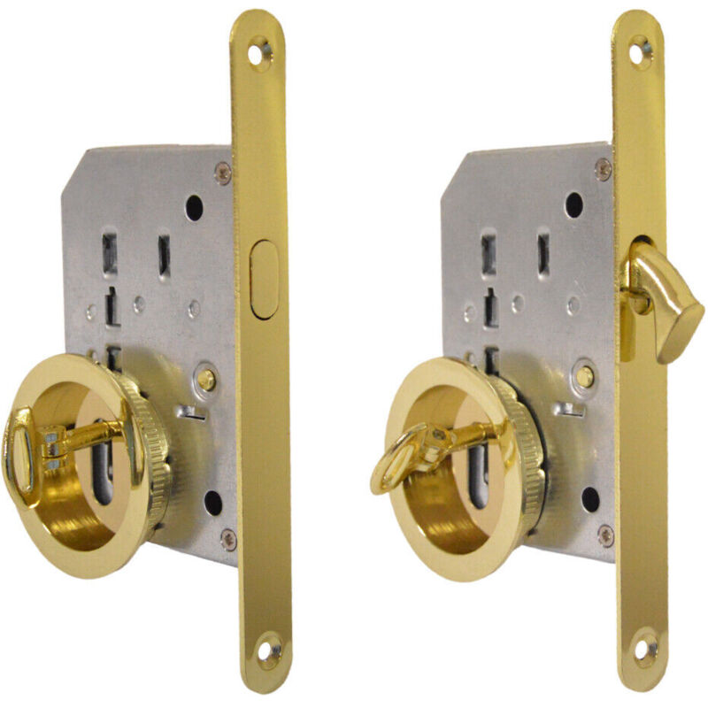 Capaldo - Set porta scorrevole oro lucido con