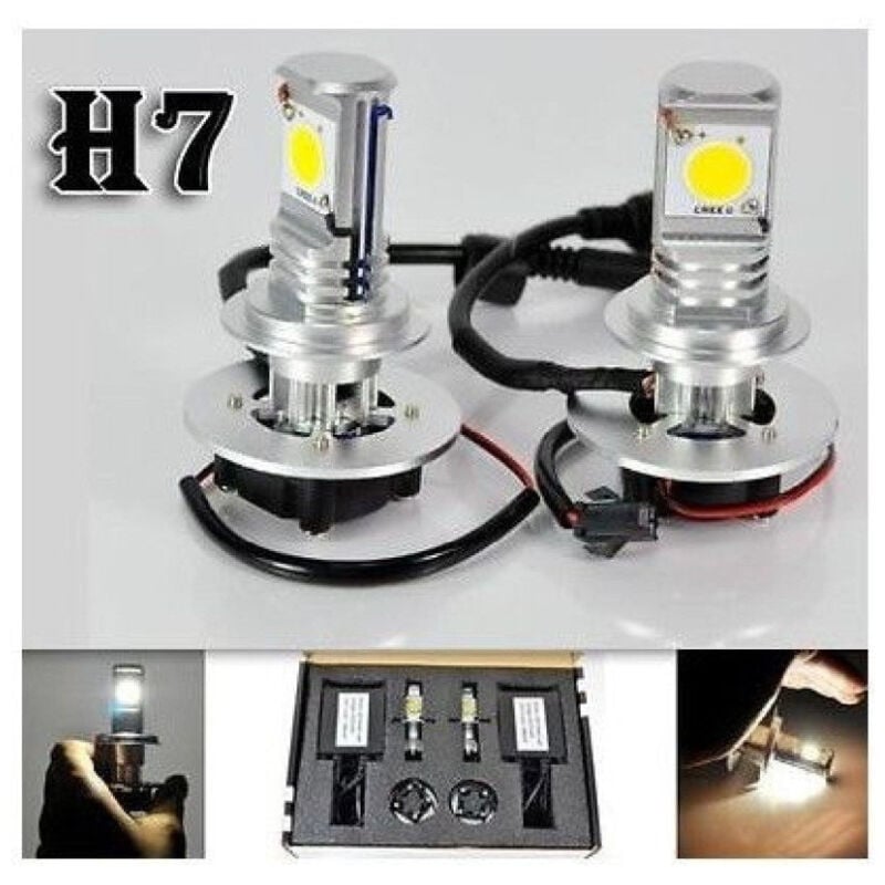 Image of Trade Shop - KIT XENON H7 LED-LAMPEN CREE FULL LED 50W 6000K DIGITALES VORSCHALTGERÄT XENON WEISS -