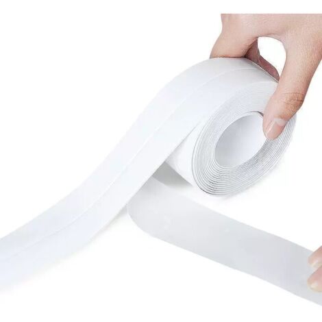 Kitchen and Bathroom Adhesive Sealant Roll, 2.2cm Thick, 3.2m Long, White