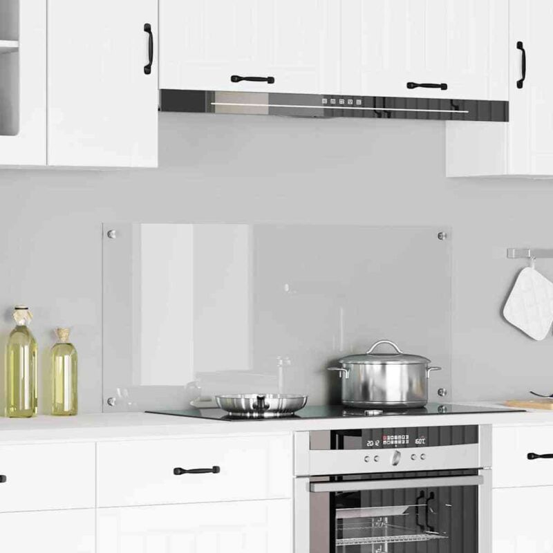 Vidaxl - Kitchen Backsplash Transparent 110 X 50 X 0.6 Cm Tempered Glass
