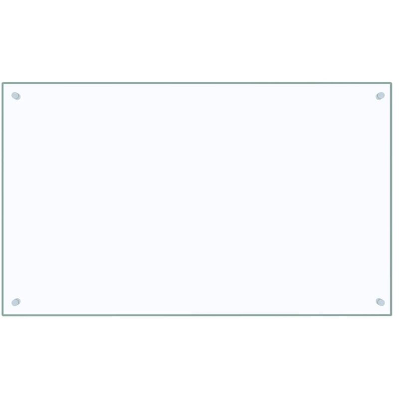 Kitchen Backsplash Transparent 100 X 60 Cm Tempered Glass Vidaxl