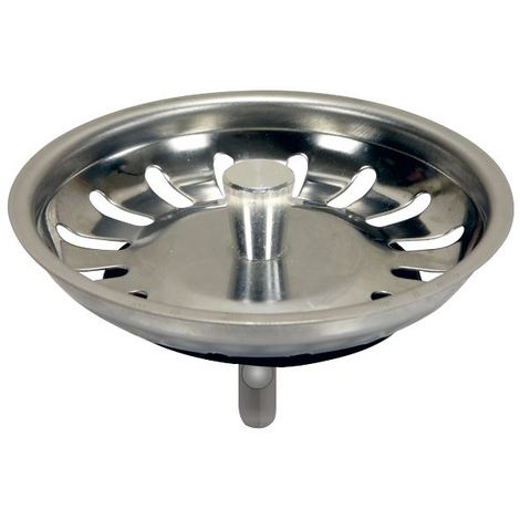main image of "Kitchen Basin Drain Dopant Sink Waste Strainer Plug Steel 83mm"